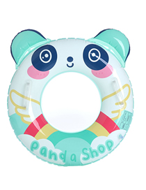 Fashion S Three0#sub-green Panda 60#suitable 2-4 Years Old Pvc Cartoon Printed Swimming Ring