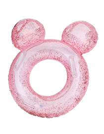 Fashion S Three-dimensional Sequins Pink Qiqi 70#suitable For 5-9 Years (cm) Pvc Cartoon Printed Swimming Ring