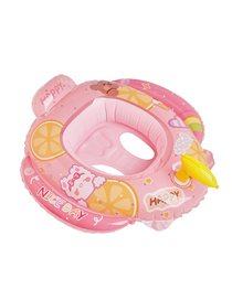 Fashion Blood-pink Pvc With Water Gun Cartoon Children's Swimming Circle Circle