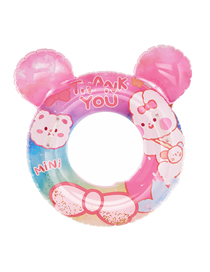Fashion 60#strawberry Rabbit Swimming Ring (175g) Pvc Cartoon Children's Inflatable Swimming Ring