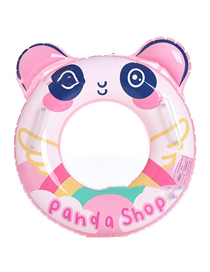 Fashion 70#pink Panda Swimming Ring (210g) Pvc Cartoon Children's Inflatable Swimming Ring