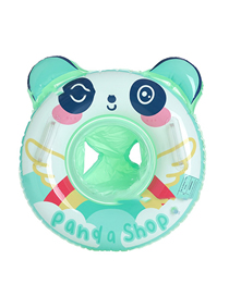 Fashion 60#green Panda Pants Pocket Circle (155g) Pvc Cartoon Children's Inflatable Swimming Ring