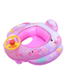 Fashion Firebird Steering Wheel Inflatable Bottom Pvc Cartoon Steering Wheel Children's Swimming Seat Circle