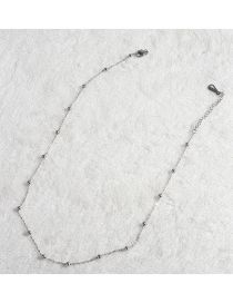 Fashion 36+5cm Titanium Steel Geometric Chain Necklace