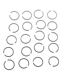 Fashion B Black Stainless Steel Geometric Pseudo -pungent Ring 20 Packs