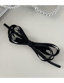Fashion Duckbill Clip-black Alloy Bow Hair Clip