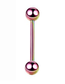 Fashion Color Stainless Steel Double -headed Ball Puncture Milk Nail
