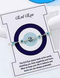 Fashion Gold Liuli Eye Chain Bracelet
