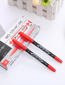 Fashion 120 Oily Red One Plastic Oil-based Double-ended Marker
