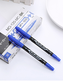 Fashion 120 Oily Blue One Plastic Oil-based Double-ended Marker