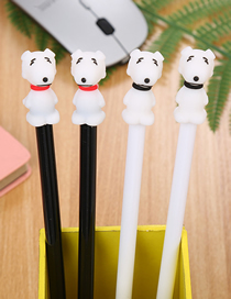 Fashion Collar Puppy Gel Pen Plastic Cartoon Puppy Gel Pen