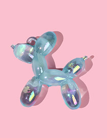 Fashion Sky Blue Acrylic Balloon Dog Ornament Accessories
