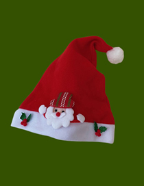 Fashion Santa Claus Cotton Santa Patch Christmas Hat
