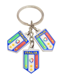 Fashion Italy Fans Pvc Team Logo Keychain