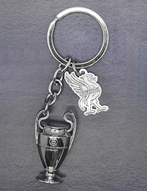 Fashion Liverpool Alloy Trophy Keychain With Logo