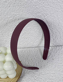 Fashion Fuchsia Resin Glossy Wide-brimmed Headband