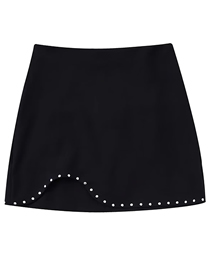Fashion Black Studded Skirt