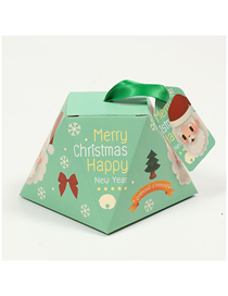 Fashion S513 Light Green Santa Claus Christmas Candy Box