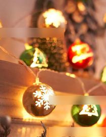 Fashion Christmas Ball 6 Meters 40 Lights (three With Flashing Battery) Christmas Pendant String Lights (charged)