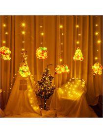 Fashion Yellow Christmas Led Curtain Lights (charged)