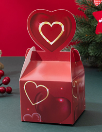 Fashion Red Hearts (10 Pieces) Christmas Candy Gift Box
