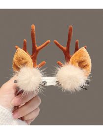 Fashion Coffee Corner Hairball Christmas Antlers Clip
