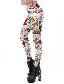 Fashion 15# Christmas Print Leggings