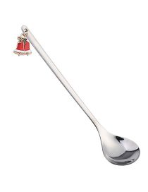 Fashion Silver - Christmas Bell Spoon Titanium Steel Christmas Spoon Set