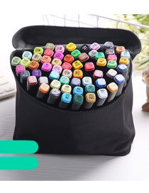 Fashion 60 Colors Plastic Double End Marker Stationery Set