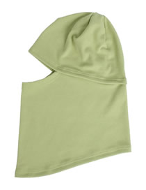 Fashion #7 Green Polyester Solid Color Beanie One Piece Neckerchief