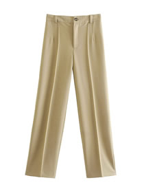 Fashion Photo Color Neutral Wind Straight Tube High Waist Trousers