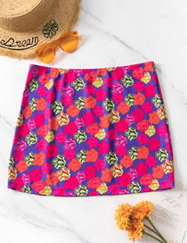 Fashion Red Polyester Printed Skirt