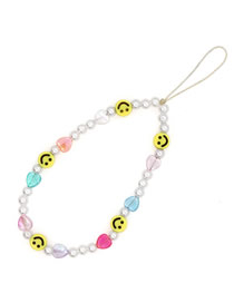 Fashion Color 20# Multi -color Eye Beaded Letter Letter Color Soft Ceramic Defense Throwing Mobile Phone Latch