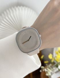 Fashion Khaki Metal Square Dial Watch (with Electronics)