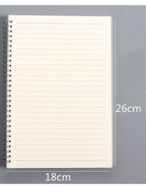 Fashion B5pp Coil Book (horizontal Line) Frosted Rollover Mesh Coil Book
