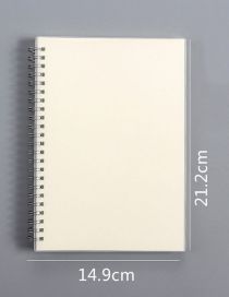 Fashion A5pp Coil Book (blank) Frosted Rollover Mesh Coil Book