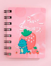 Fashion Strawberry Dinosaur Cartoon Thick Coil Notebook