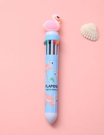 Fashion Pink Bird Blue Pole 10-color Hand Account Cartoon Ballpoint Pen