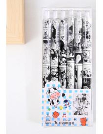 Fashion Hanako-jun (6 Boxes) Cartoon Push Gel Pen Blind Box