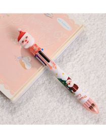 Fashion 6 Colors - Santa Claus Cartoon Santa Claus 10-color Ballpoint Pen