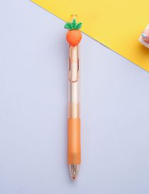 Fashion Carrot Plastic Cartoon Press Gel Pen