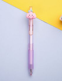 Fashion Smiley Pink Cloud Plastic Cartoon Press Gel Pen