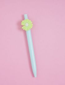 Fashion Blue Rod-green Daisy Cartoon Fruit Press Ballpoint Pen
