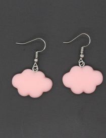 Fashion Pink Cartoon Cloud Earrings