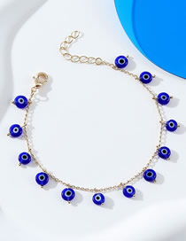 Fashion Gold Metal Geometric Eyes Chain Bracelet