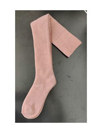 Fashion Terry Pink Over The Knee Socks Cotton Knit Terry Over The Knee Socks