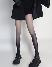 Fashion A Core-spun Silk Gray Closed Crotch (ordinary File) Gradient Silk Stockings