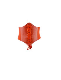 Fashion Red 65cm Faux Leather Belt Belt