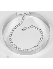 Fashion 【silver】-3.5cm Metallic Sequin Belt