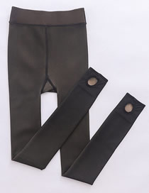 Fashion Black Feet Stepping On 300g Plus Size Plus Velvet And Thickening [130-180 Catties] Nylon Translucent Pantyhose